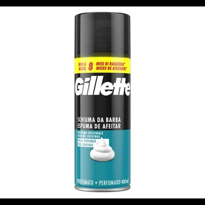 Gillette Classic Sensitive pena na holenie pre mužov 400 ml