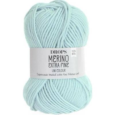 Příze DROPS Merino Extra Fine uni color 39 - ledová modrá