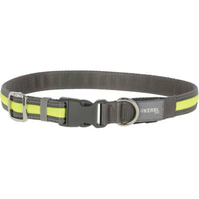 Kerbl Light & Reflex осветена яка, 45-65 cm x 25 mm, жълта