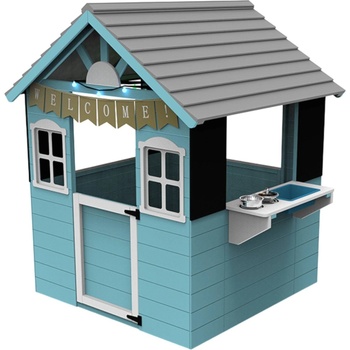 Ginger Home Детска дървена къщичка за игра Ginger Home - С кухня (2351)