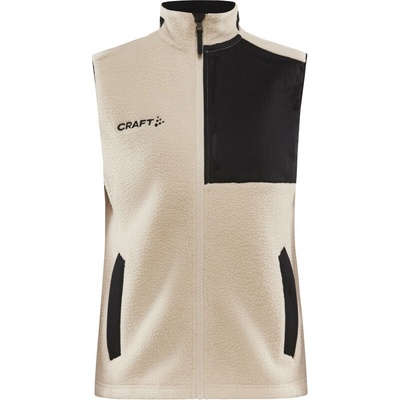 Craft Sherpa ADV Pile Fleece Vest W ecru/black