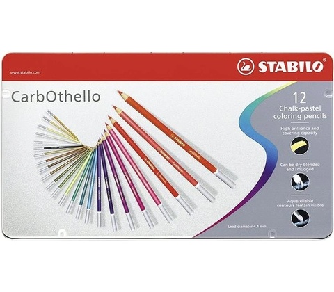 STABILO Pastely CarbOthello/12ks plech