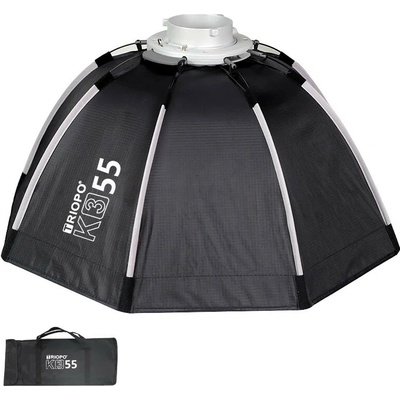 Triopo softbox K3-55 s držiakmi Bowens voština mriežka 55 cm