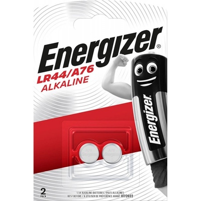 Energizer batteries alkaline specialty lr44/ a76 2 pieces 1, 5v (997729)