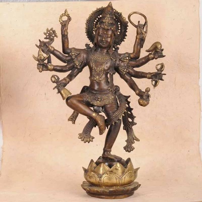Socha bronz Krišna / Khrishna Kaliya 44 cm