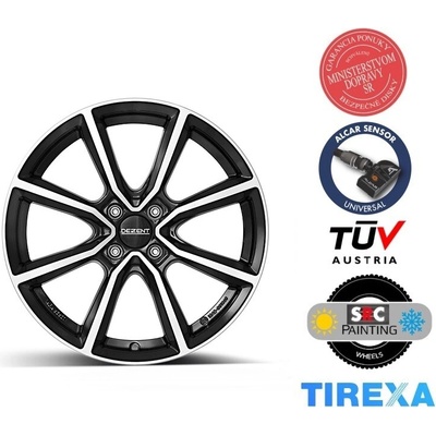 DEZENT TN 7x18 4x100 ET38 black polished