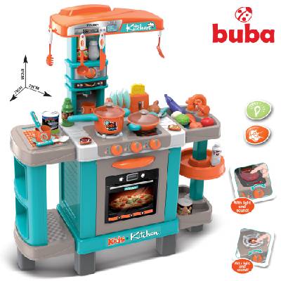 Детска кухня с реакция при докосване Buba 008-938А, Синя (008-938A)