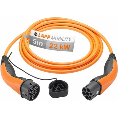 LAPP 61789 typ 2 22kW 32A 3 fázy 5m pre elektromobil