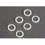 Traxxas White plastic washers (5x8x1.0mm) (6), TRX3685 (TRX3685)