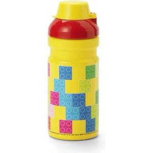 LEGO® Бутилка 390 мл, LEGO "Brick", жълто-червена шарка 40560801 (40560801)