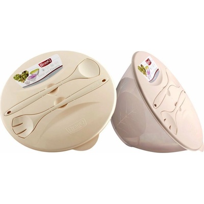 BRANQ P1603 Šalátová misa Branq Šalátový set Cykoria misa s vekom, vidlička, lyžica