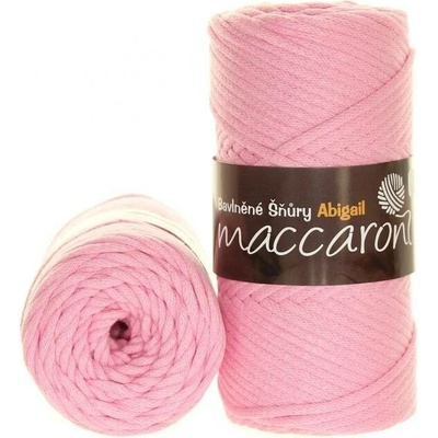 Maccaroni Abigail 3 mm světle růžová