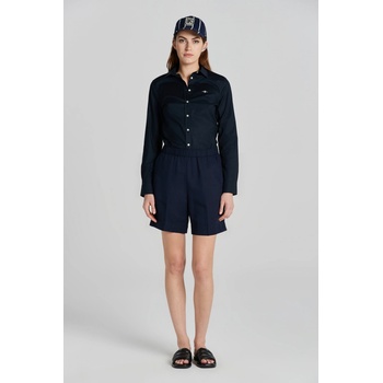 Gant šortky REL LINEN BLEND PULL ON SHORTS modrá