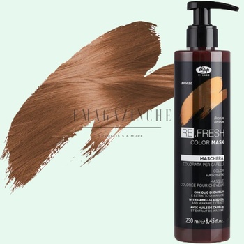 Lisap Professional Milano Lisap Тонираща подхранваща маска без амоняк - Бронз 250 мл. Re. Fresh Color Mask (131407)