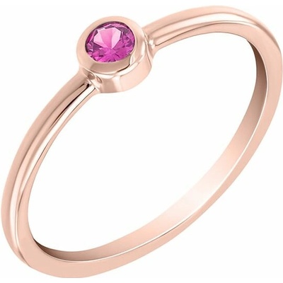 Eppi Zlatý prsten s růžovým safírem Emilien R36320