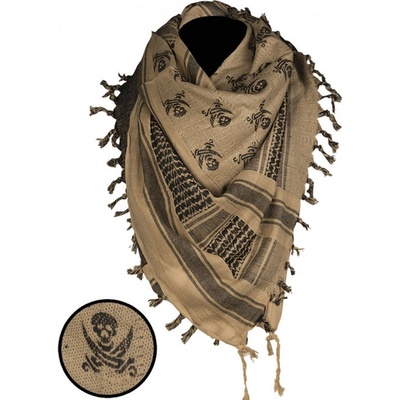 Šatka Mil-tec Skull Arafatka coyote čierna