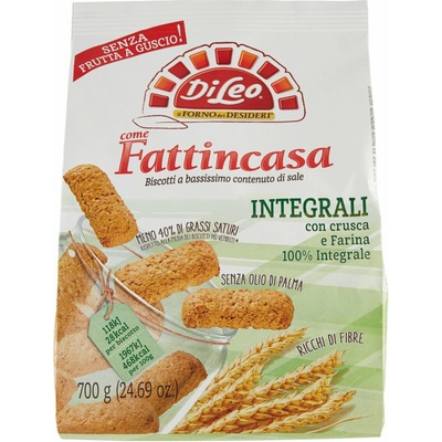 Dileo fattincasa celozrnné piškótky s otrubami 700 g