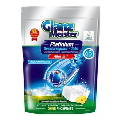 GlanzMeister Platinum Tablety do myčky nádobí 65 ks