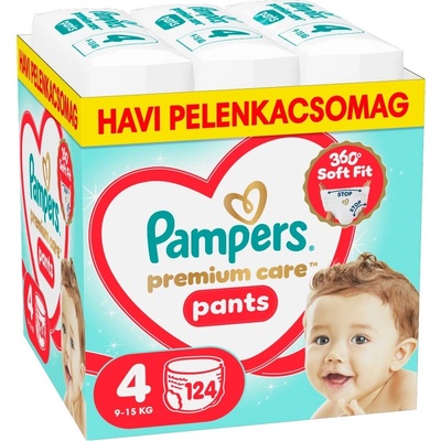 Pampers Premium Care Пелени-гащички 9-15kg Maxi 4 (124 бр. ) (80894763)