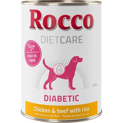 Rocco Diet Care Diabetic kuřecí a hovězí s rýží 12 x 400 g