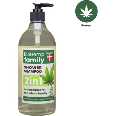 Palacio BioHemp sprchový šampon pro celou rodinu 2v1 750 ml