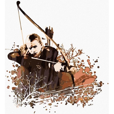 Zuty Malovaný legolas pán prstenů 40 x 50 cm vypnuté plátno na rám 8596530237730