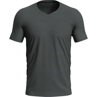 Stedman tričko Clive V-neck grey heather sivé