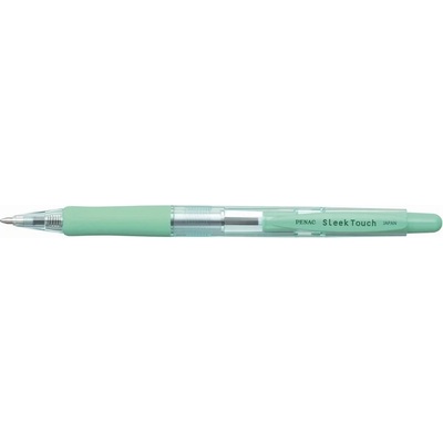 PENAC Химикалка, 0, 7 мм, с бутон, зелен корпус, PENAC "SleekTouch", синя BA1304-29 (BA1304-29)