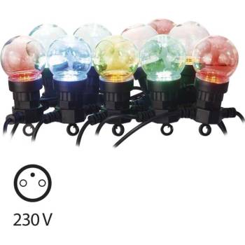 EMOS LED světelný řetěz 10× párty žárovky 5m multicolor