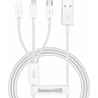Baseus P10320105221-00 Datový USB-A - USB-C/microUSB/Lightning 3.5A 1m