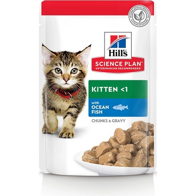 Hill's Science Plan kapsičky pro koťata ryba 48 x 85 g