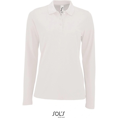 SOL's Collection Polokošile Perfect LSL Women dlouhý rukáv dámské COT-25208300102 Bílá