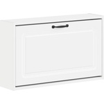 vidaXL Стенно шкафче за обувки UTRECHT 71 x 17 x 43 см Бяло (897725)
