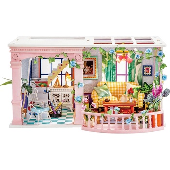 Robotime stavebnica miniatúrneho domu s terasou