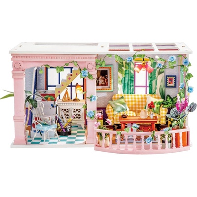 Robotime stavebnica miniatúrneho domu s terasou