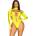 Leg Avenue Асиметрично боди с изрези