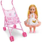 Raya Toys Кукла с количка и аксесоари, Raya Toys, розов (9003)