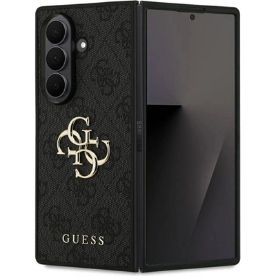 CG Mobile Samsung Z Fold7 GUESS 4G BIG LOGO Силиконов протектор за телефон Устойчив на удар кожен ефект заден капак BLACK GUHCZFD74GMGGR (GUHCZFD74GMGGR)