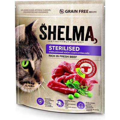 Shelma Premium bez obilnín sterilizované hovädzie mäso 0,75 kg