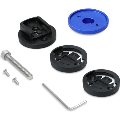 1x Držák na kolo kwmobile pro Garmin Edge / Bryton Rider / CatEye - Set of 1 Top Cap Mounts for Bike GPS Navigation – Sleviste.cz
