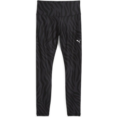 Puma Train FAV HW 7/8 Tight AOP flat dark gray zebra print legíny dámské
