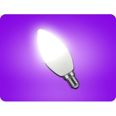 V-TAC LED žiarovka E14 sviečka 6,5W, 600lm Denná biela