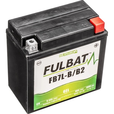 Baterie 12V, YB7L-B/B2 GEL, 12V, 8Ah, 100A, bezúdržbová GEL technologie 136x76x130 FULBAT (aktivovaná ve výrobě)