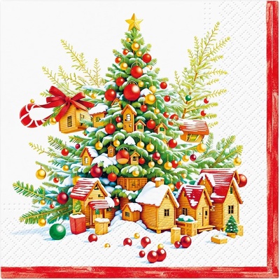 PAW Obrúsky L Festive Joy Tree 33x33cm