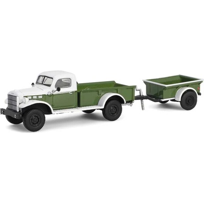 GreenLight Dodge Power Wagon Pick-up 1950 s přívěsem 1:64
