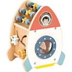 Tooky toys Дървена ракета-сортер Tooky Toy с активности
