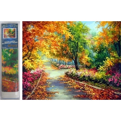 Norimpex Diamantové malování Podzim v parku 30 x 40 cm – Zbozi.Blesk.cz