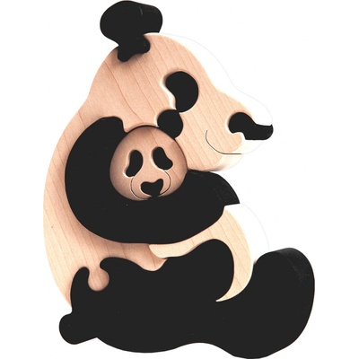 Fauna vkládací puzzle z masivu Pandy