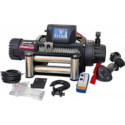 Лебедка TITAN ULTRA 13500 Lbs , 12V, електрическа, за пътна помощ и джип | Rudimpex (20150113-503)