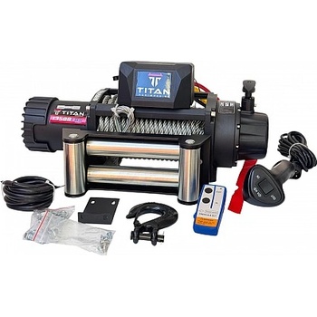 Лебедка TITAN ULTRA 13500 Lbs , 12V, електрическа, за пътна помощ и джип | Rudimpex (20150113-503)